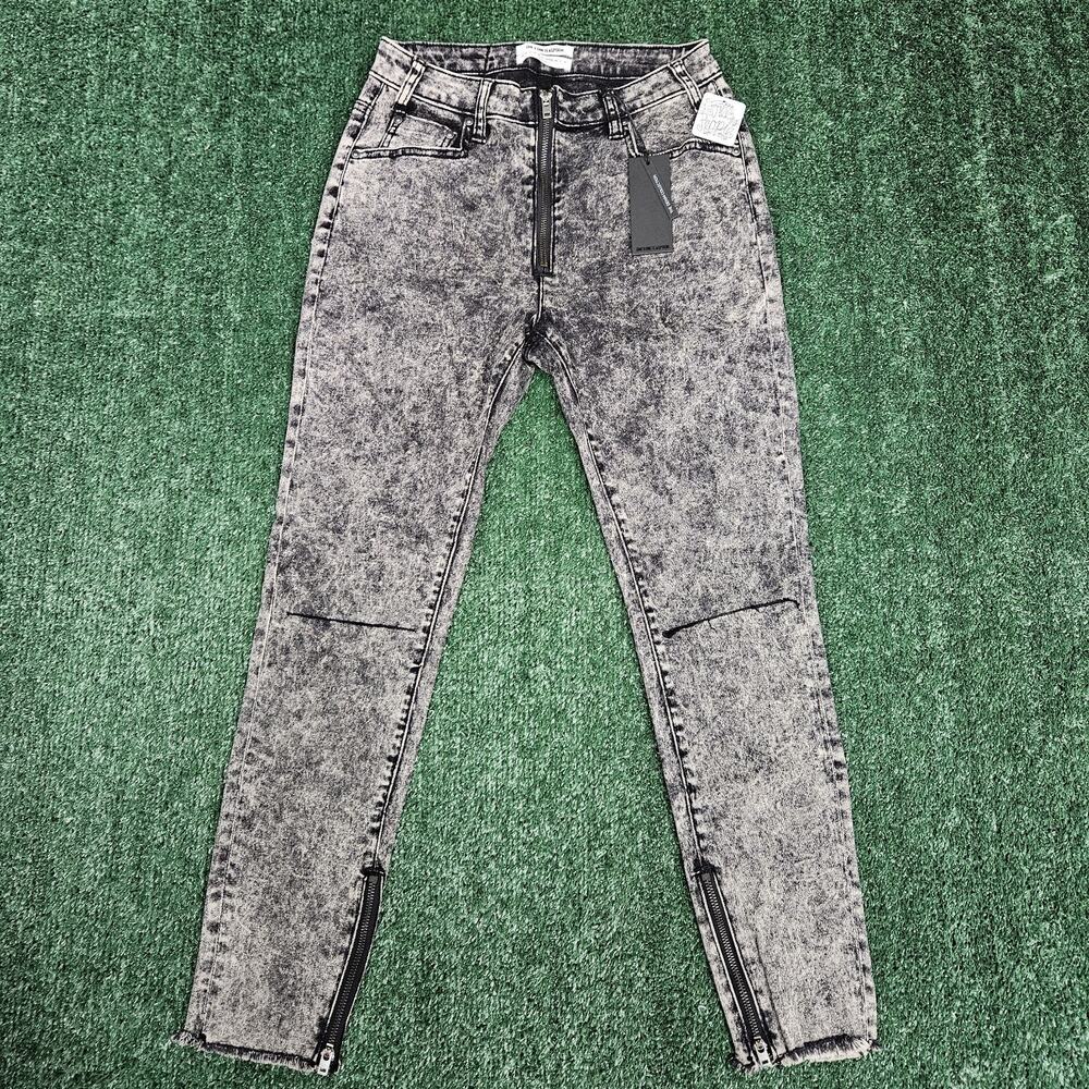 One Teaspoon Women Jeans High Waist Freebird II Tapered Grey Free People 29 NWT
